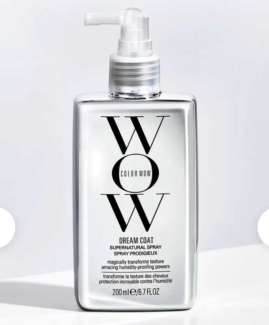 Color Wow Dream Coat spray bottle against a white background.